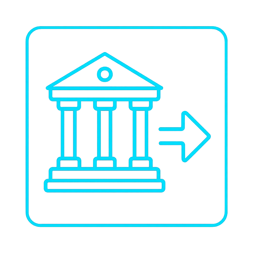 Bank transfer icon